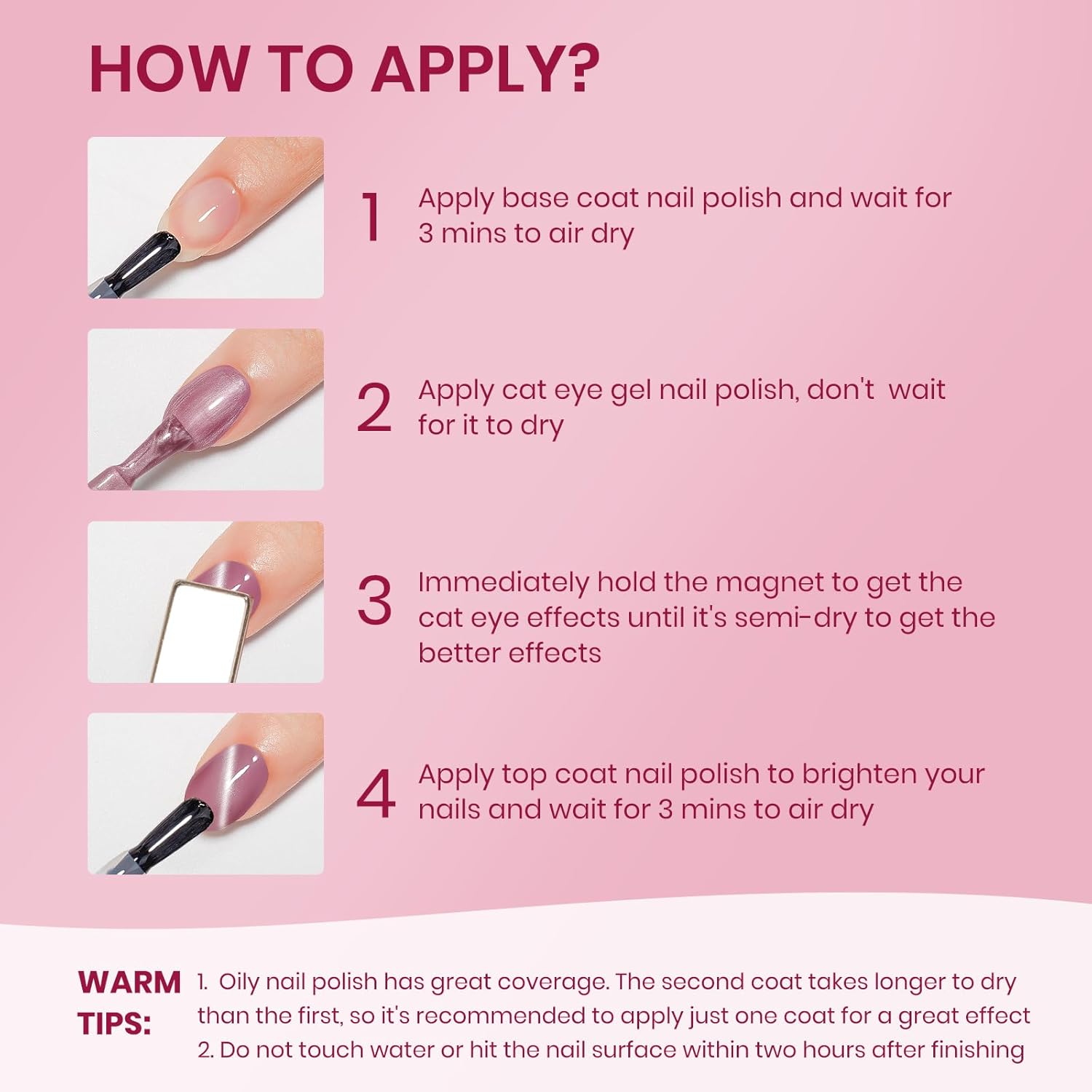 Quick Dry Cat Eye Nail Polish Non Gel Fast Air Dry Glitter Magntic Nail Polish Cats Eye Toe Fingernail Air Drying Fast Lacquer Manicure Gift For Women Girls 16ml, 0.54fl oz-Velvo Beauty