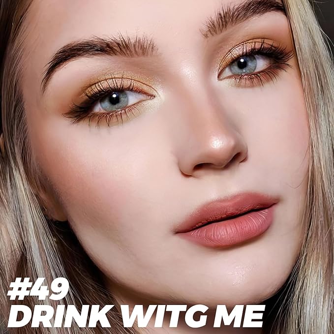 FOCALLURE Shimmer and Matte Cream Eyeshadow Stick,Smooth Brilliant Eye Brightener Pencil for Women,Long Lasting Waterproof Eye Shadow and Liners Makeup,Drink With Me-Velvo Beauty