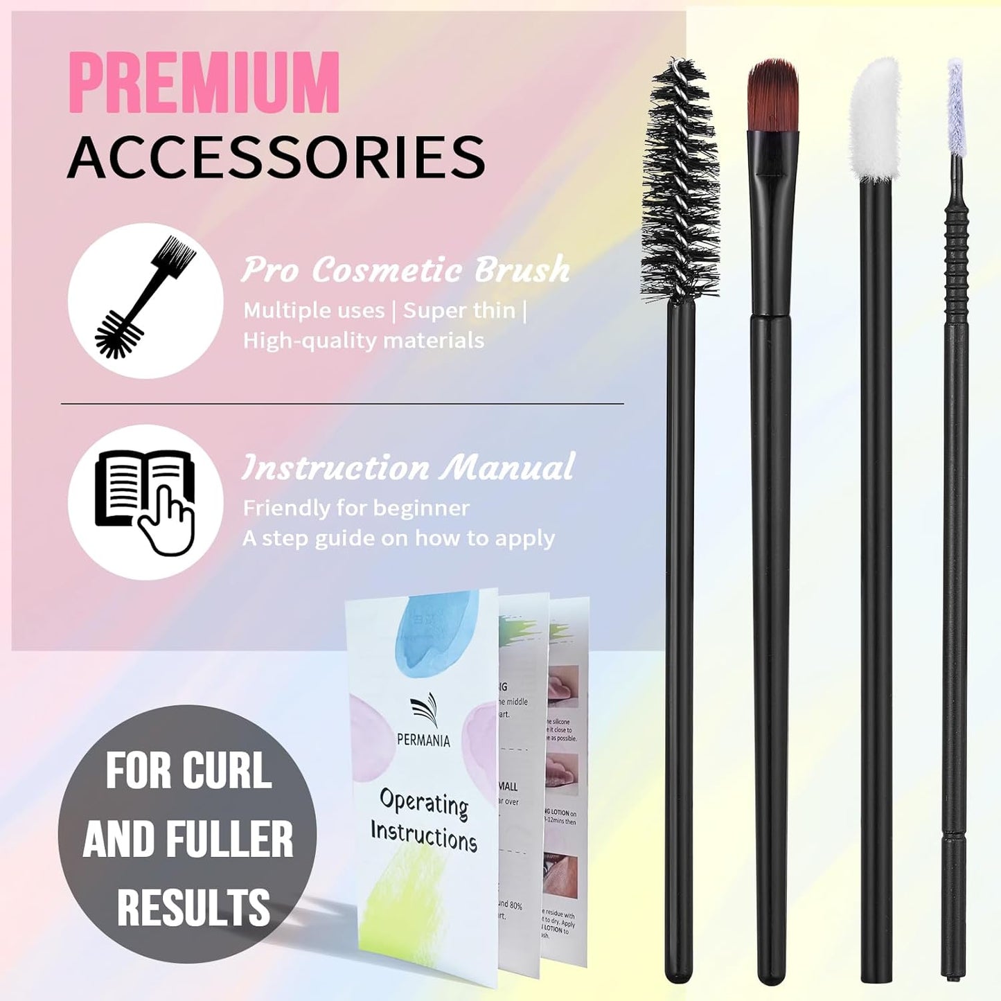 PERMANIA Korean Lash Lift Kit, Tube Design Easy to Apply Brow Lamination Kit for Natural Results Instant Lifting & Curling with Detailed Instruction-Velvo Beauty
