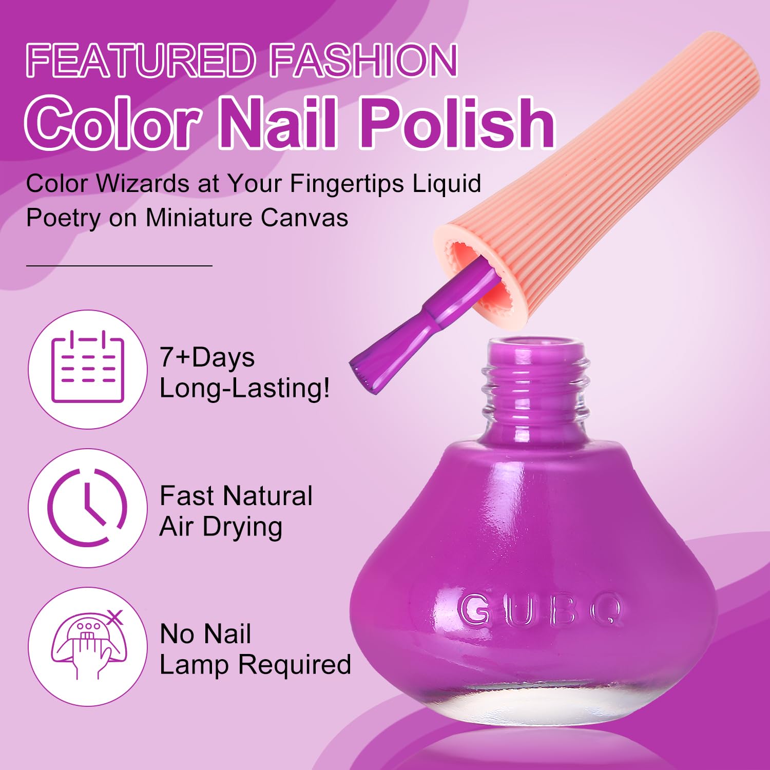 Major Dijit Magenta Purple Quick Dry Regular Nail Polish - Nail Art Lacquer, 0.41 Fl Oz-Velvo Beauty