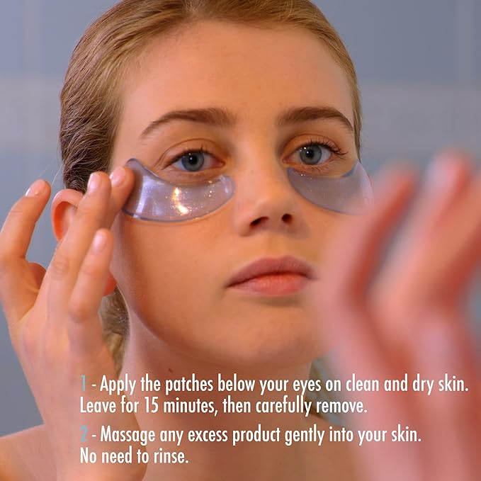 L'Action Paris Anti-Fatigue Ice Patches, Eye Masks for Brightened Refreshed and Calm Skin, Enriched with Niacinamide and Probiotics, Ideal for Tired Skin, Pack of 2-Velvo Beauty