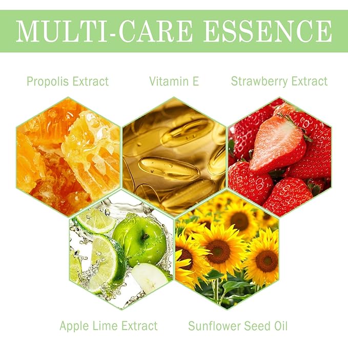 Apple Lime Sleeping Lip Mask, Bee Lip Balm Lip Mask Honey Pot, Lip Mask Overnight Propolis Moisturizing Lip Balm with Stick, Hydrating Repair Prevention Dry & Cracked Lip Scrubs Exfoliato-Velvo Beauty