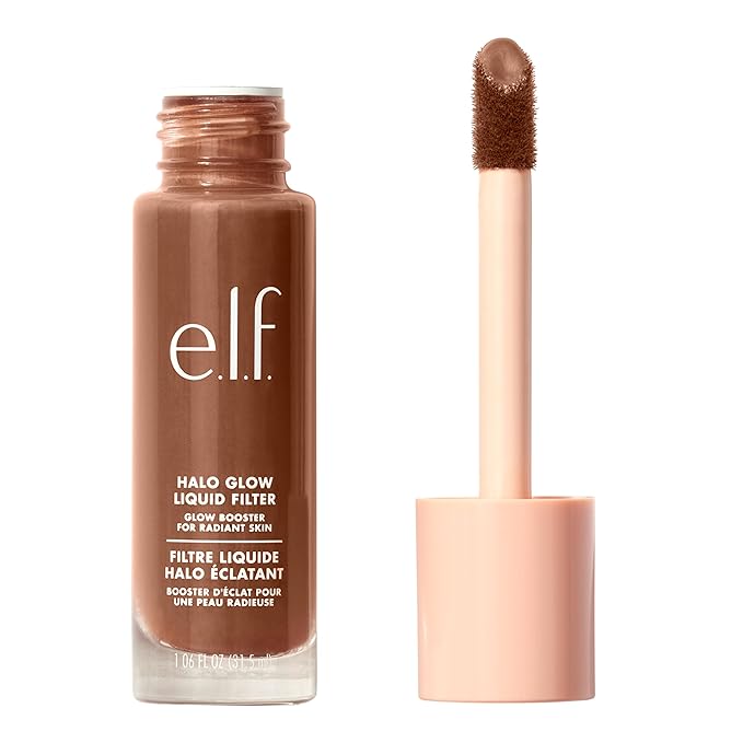 e.l.f. Halo Glow Liquid Filter, Complexion Booster For A Glowing, Soft-Focus Look, Infused With Hyaluronic Acid, Vegan & Cruelty-Free, 8 Rich-Velvo Beauty