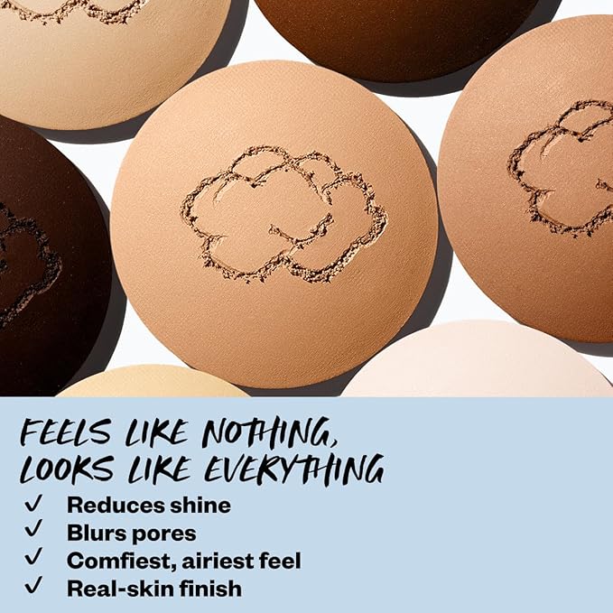 Kosas Mini Cloud Set Face Setting Powder - Smoothing Shine Control, Soft, Sheer Setting Translucent Makeup Finish, Portable & Long-Lasting (Silky)-Velvo Beauty