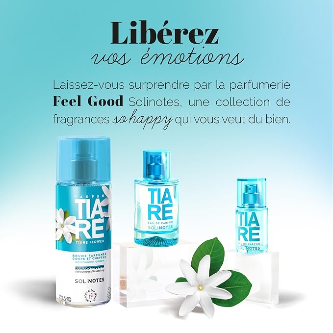 SOLINOTES Tiaré Perfume for Women - Eau De Parfum | Delicate Floral and Soothing Scent - Made in France - Vegan - 1.7 fl.oz-Velvo Beauty