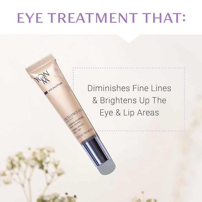 Yon-Ka Excellence Code Contours Eye Cream (15ml) Anti-Aging Eye and Lip Treatment with Hyaluronic Acid, Reduce Puffiness and Dark Circles, Paraben-Free-Velvo Beauty