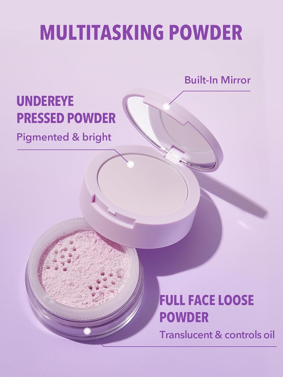 SHEGLAM Insta-Ready Face Powder Loose Under Eye Setting Powder-Taro-Velvo Beauty