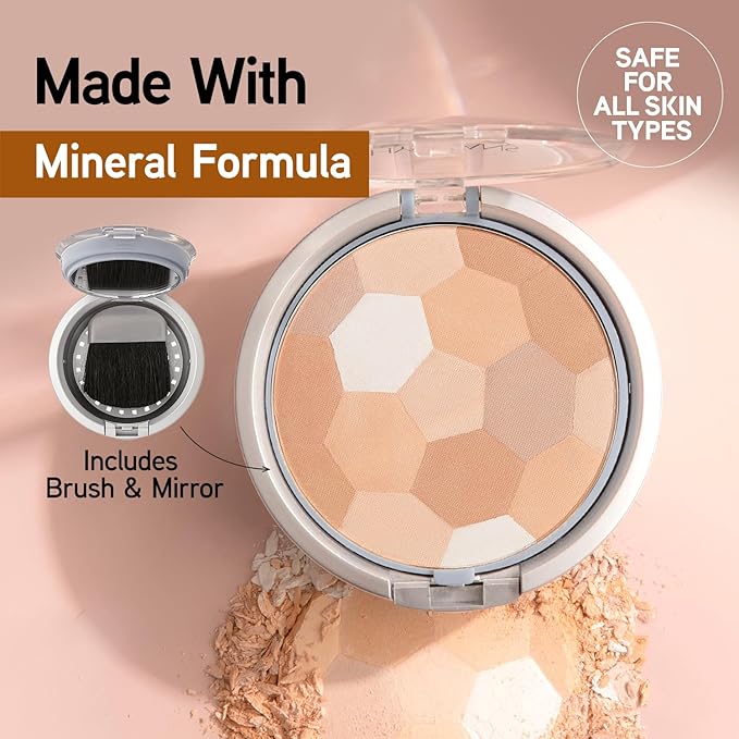 Physicians Formula Setting Powder Palette Multi-Colored Pressed Finishing Powder Translucent, Natural Coverage, Dermatologist Tested, Clinicially Tested-Velvo Beauty