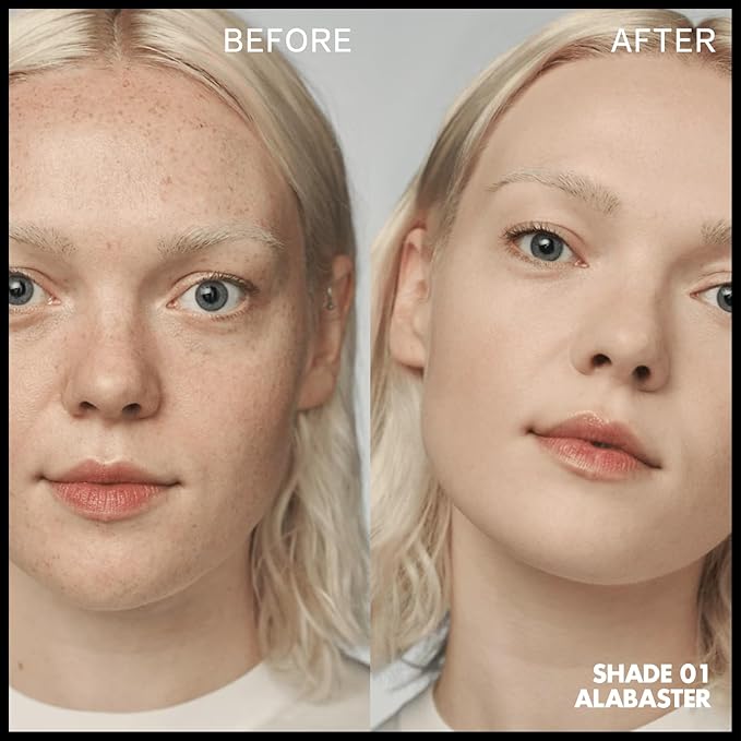 FOCALLURE 2 Pcs Liquid Foundation, Skin Evolution Foundation + Concealer, Full Coverage Foundation Makeup, Durable, Waterproof, Oil-Control, Hides Wrinkles & Lines, Alabaster-Velvo Beauty