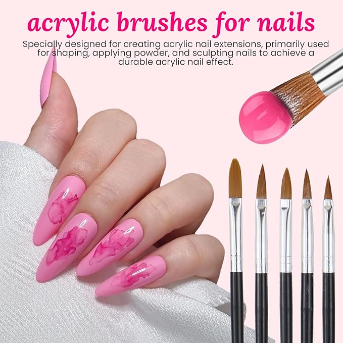 39 PCS Nail Art Brushes Set,Nail Art 3D Sculpting Pen Dotting Tools,Ombre Silicone Brush,Liner Brushes,Acrylic Brushes,Nail Art Palette with Gel Mixing Rod,Nail Design Kit for Home Diy & Salon-Velvo Beauty