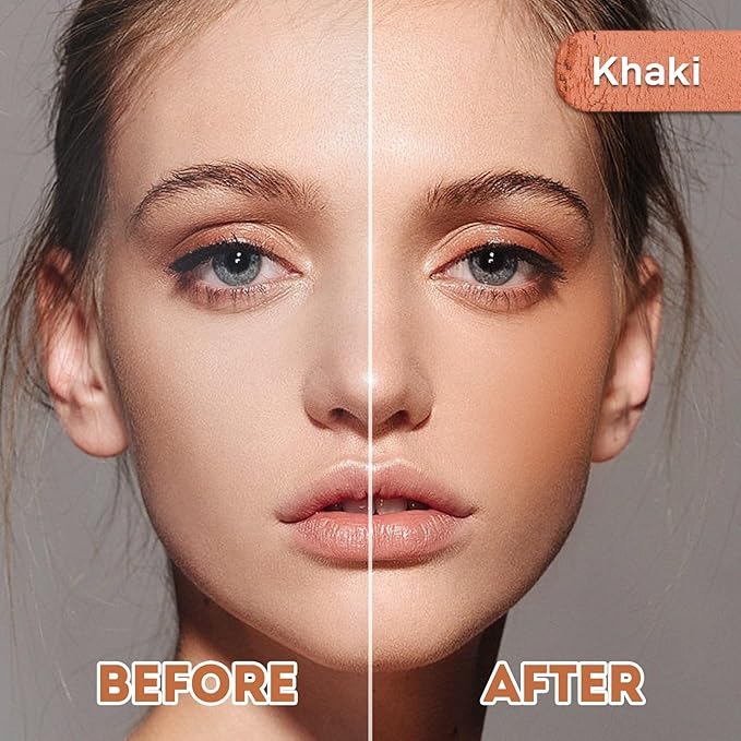 Face Blush for Cheeks Waterproof Smooth Creamy Formula, Matte Finish Buildable Lightweight Cream Blush Balm Create a Natural, Long Lasting Makeup Brightens Facial Radiance (Khaki)-Velvo Beauty