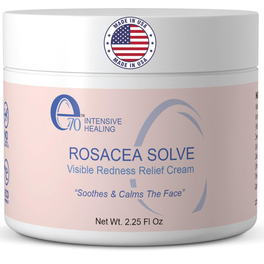 Rosacea Treatment for Face Skincare Cream for Women & Men (Pack of 1) - Gentle Moisturizer Redness Reducing Skin Care - with Aloe Vera & Hyaluronic Acid - Day-Night, Made in USA (2.25 fl. oz.)-Velvo Beauty