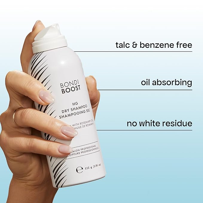 BONDIBOOST HG Dry Shampoo For Women & Men [3.95 oz] - Clinically Tested to Cleanse + Volumizes Hair, Refreshes + Protects & Strengthens Hair - Clean Formula with Rosemary - All Hair Types-Velvo Beauty