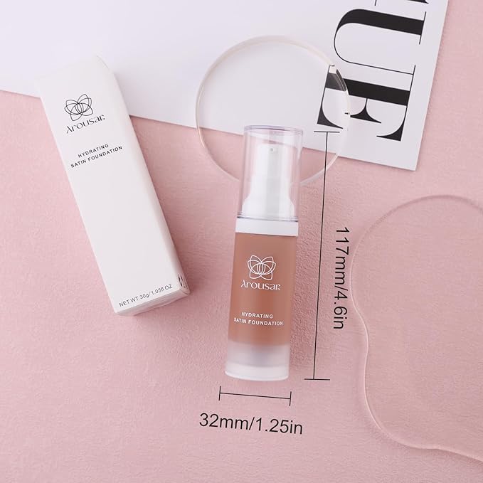 Liquid Foundation Makeup, Improves Uneven Skin Tone, Lightweight and Flawless Coverage for Hours 32# TAN-Velvo Beauty