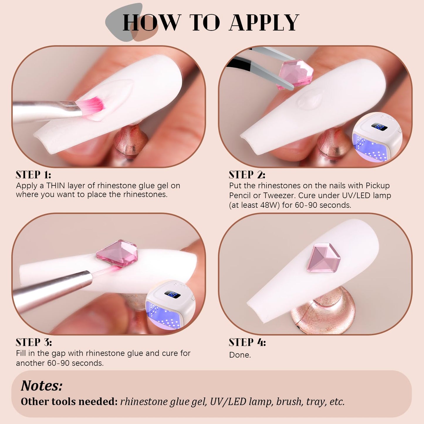 1680Pcs Pink Glass Nail Rhinestones 180Pcs Multi Shapes Flatback Nail Gems + 1500Pcs 1.5-4mm Round Crystal, Manicure Nail Charms Diamond Gemstones for Acrylic Nails Decoration-Velvo Beauty