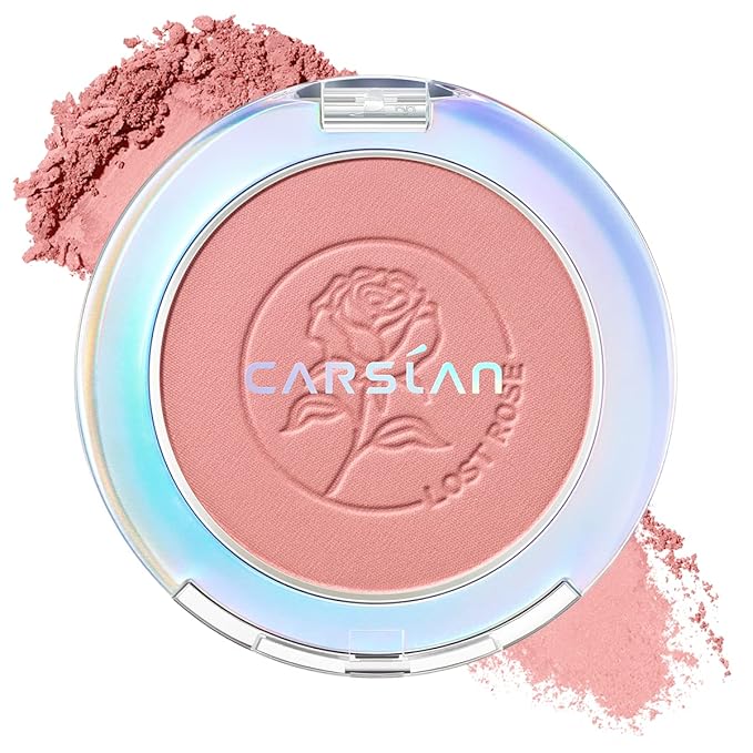 Face Blush, Powder Blush Makeup, Longlasting Highly Pigmented Face makeup, Smooth, Vegan & Cruelty Free, 1 Count, 04 LOST ROSE-Velvo Beauty
