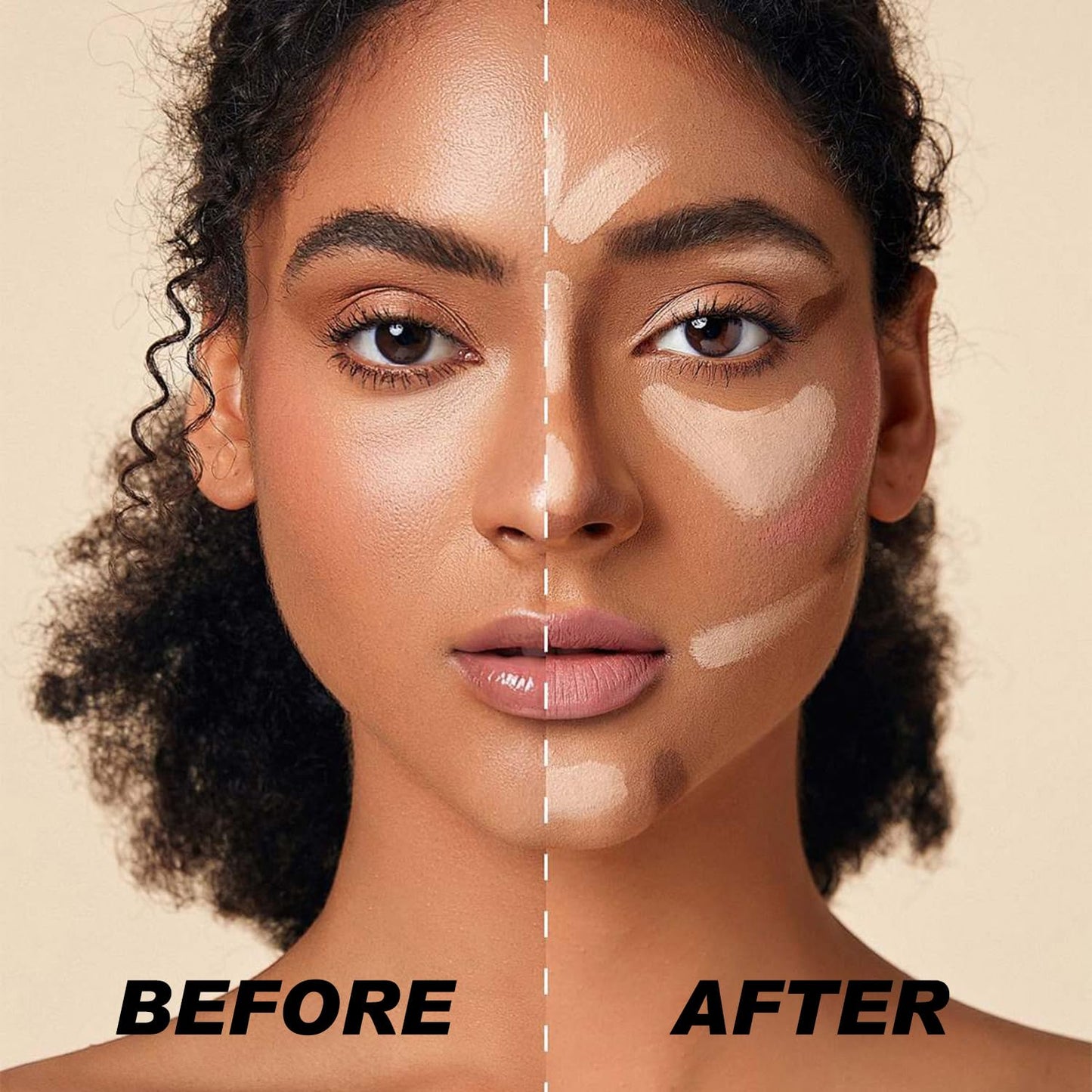 6 Colors Cream Contour Stick Makeup Kit, Shades with Blush, Highlighter and Bronzer, Double Ended Contour Stick for Cheeks, Waterproof and Long Lasting, Matte and Dewy Finish (Set A)-Velvo Beauty