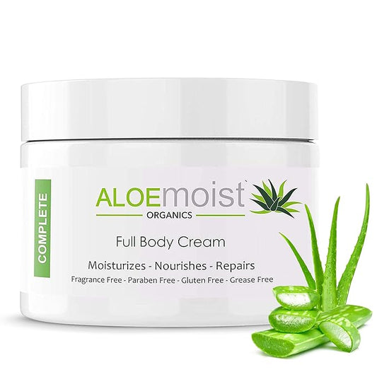 Organic Aloe Vera Lotion - Face & Body Moisturizing Cream with Natural Aloe Vera, Vitamin E Oil, Vitamin C, Retinol Cream, Shea Butter – Anti Aging Face Moisturizer for Women, Dry Skin (4 oz)-Velvo Beauty
