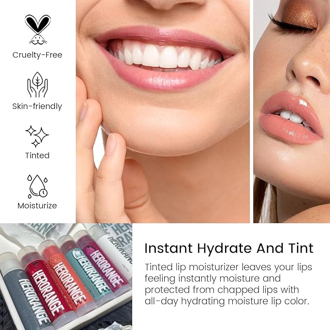 Tinted Lip Balm, Tinted Chapstick 2 in 1 Moisturizing Lip Balm and Buildable Lipstick, Instant Hydration Chapped Lips and Pale Lips, Keep Lips Hydrated Lip Moisturizer, 0.16Oz, Pack of 6-Velvo Beauty