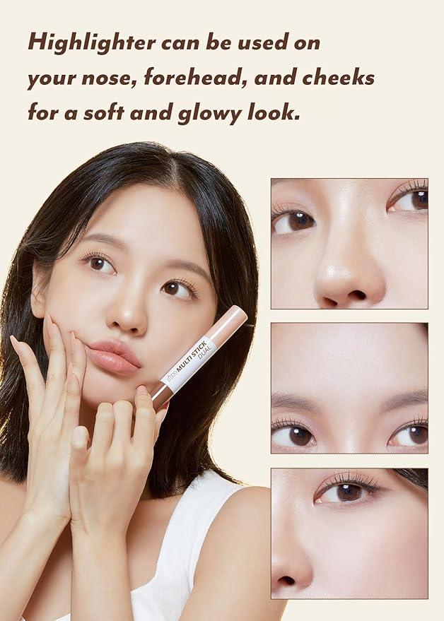 I'M MEME I'm Multi Stick Dual | Two Shade Shading and Highlighting Matte Finish | Suitable for Beginners Portable Size | 001 Contouring-Velvo Beauty