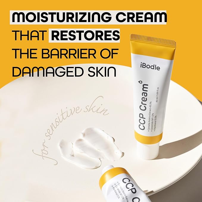 CCP Cream - 1.96 fl Oz - Barrier Hydrating & Moisturizing Cream with Ceramide, Centella asiatica extract and Panthenol for Kid & Adult, Hypoallergenic, Dermatest EXCELLENT-Velvo Beauty