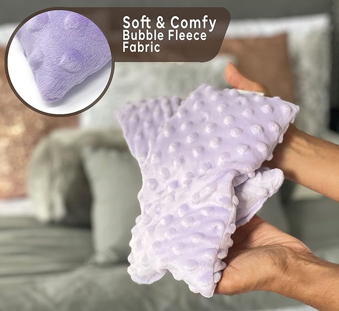 Lavender Eye Pillow Gifts for Women- Heated Eye Mask for Dry Eyes- Hot Eye Compress- Weighted Eye Mask for Sleeping, Yoga, Relaxation - Birthday Gifts for Mom-Velvo Beauty