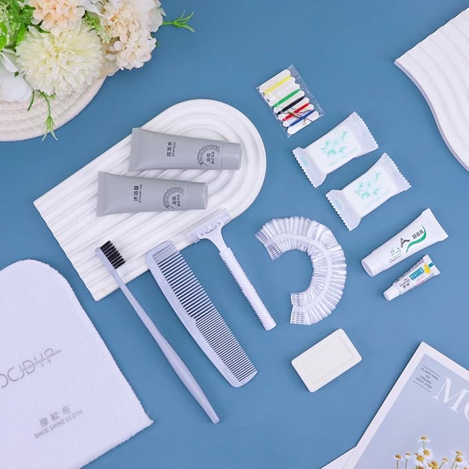 Hygiene Kit, Hygiene Kit Bulk, The Travel Hygiene Kit Is Fully Equipped, Individually Packed, Easy To Carry, Convenience Kits Suitable For Hotel, Home, Camping, Travel (PACK-12)-Velvo Beauty