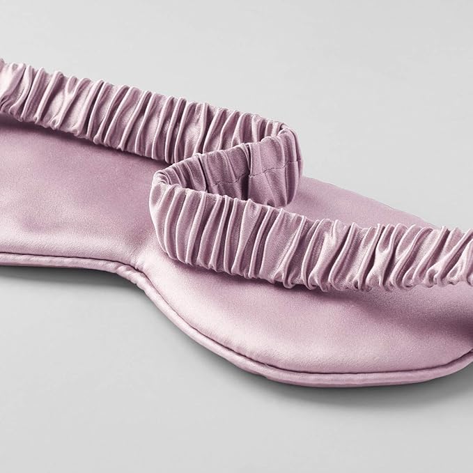 Silk Sleep Mask Light Blocking Luxury 100% Mulberry 19mm Silk Eye Mask Eye Cover Blindfold Ultra Soft Light & Comfy Anti Aging Skin Care with Travel Bag Gift Package-Velvo Beauty