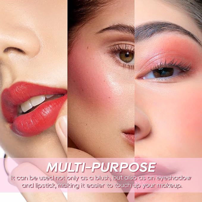 KYDA 2 Colors Liquid Blush and Highlighter, Natural Matte Face Blush High Glossy Liquid Illuminator, Silky Lightweight Blendable, Cool Pink & Champagne-Velvo Beauty