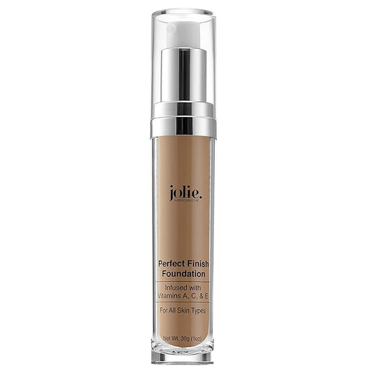 Jolie Perfect Finish Liquid Foundation Makeup SPF 15 Oil Free (MW3)-Velvo Beauty