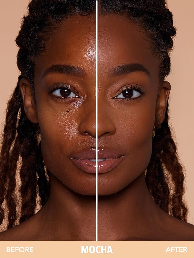 SHEGLAM SKin-Focus Full Coverage Powder Foundation Oil-Control Lightweight Face Pressed Powder Makeup-Mocha-Velvo Beauty