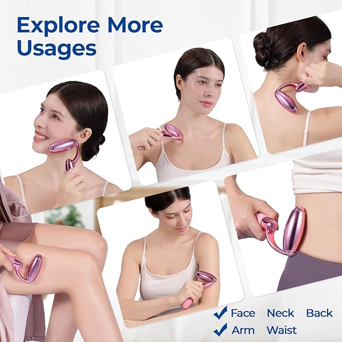 MORGLES Ice Roller for Face and Eyes, Ice Face Roller for Women Skin Care, Cold Facial Roller for Puffiness, Migraine Relief and Lymphatic Drainage-Velvo Beauty