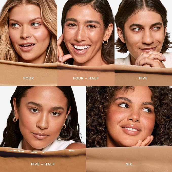 Saie Slip Tint Tinted Moisturizer with SPF 35 - Light Coverage, Glowy Skin Tint & Mineral Sunscreen for Face with Hydrating Hyaluronic Acid - Summer Makeup Essential - Shade Five (1.35 oz)-Velvo Beauty