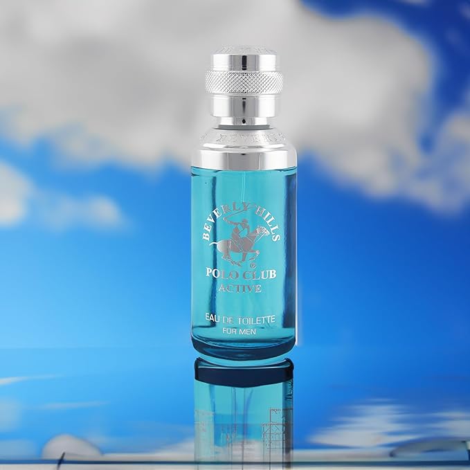 Beverly Hills Polo Club Cologne for Men Bonus Pack Designer Eau De Toilettes 3.4oz + 0.5oz 2 count (Active)-Velvo Beauty