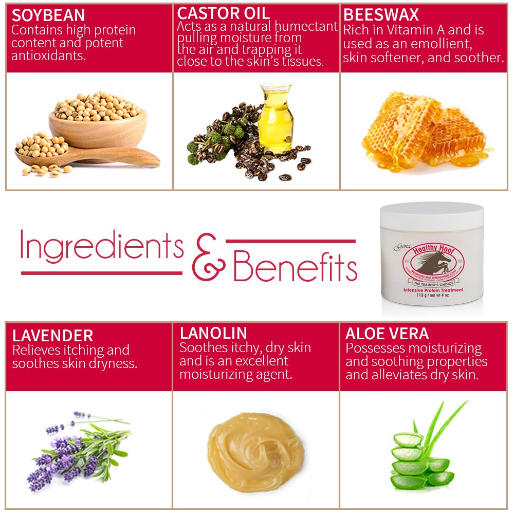 Gena Healthy Hoof Cream Complete Cuticle and Nail Care, to Moisturize, Condition and Treat Cuticles and Strengthen Nails, 4 Oz (Pack of 1)-Velvo Beauty