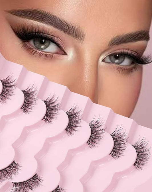 Half Lashes Natural Lashes Wispy Lashes Corner Lashes 3/4 False Eyelashes Natural Half Eyelashes W19-Velvo Beauty