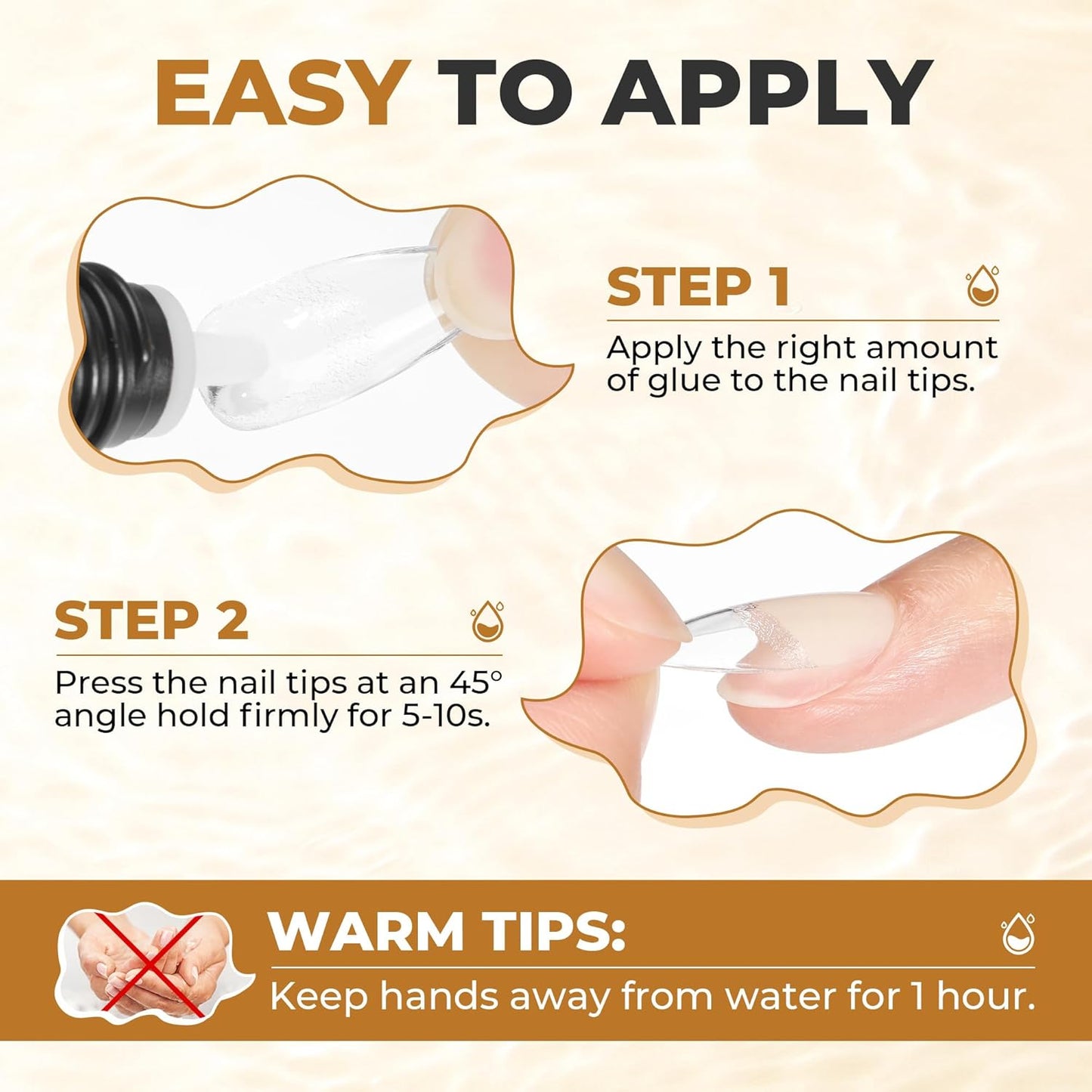 UNA GELLA Fast Drying Super Strong Nail Glue for Press Ons(5ML*3PCS) Acrylic Nails Tips No U/V Light Needed Press On Nail Glue Salon Quality Professional Nail Glue Home DIY with Opener, Drip Use-Velvo Beauty