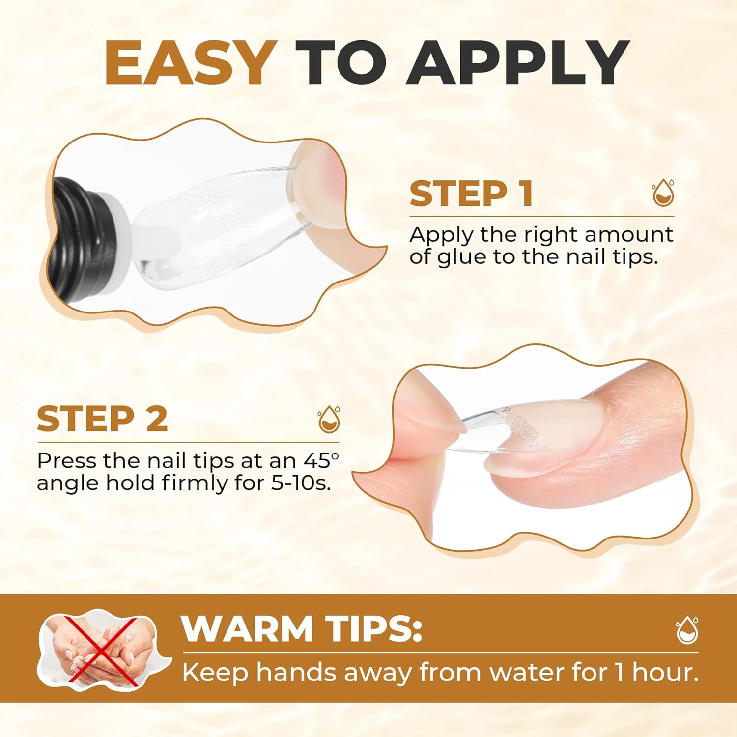 UNA GELLA Fast Drying Super Strong Nail Glue for Press Ons(5ML*3PCS) Acrylic Nails Tips No U/V Light Needed Press On Nail Glue Salon Quality Professional Nail Glue Home DIY with Opener, Drip Use-Velvo Beauty