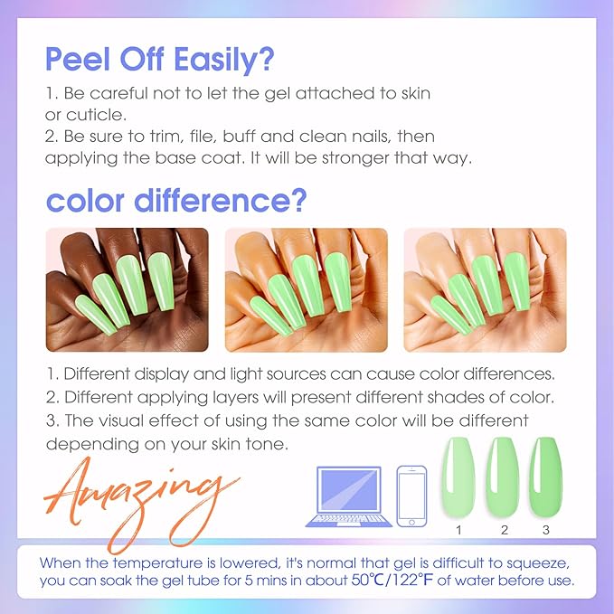 ROSALIND 28 Colors Poly Nail Gel Kit With Mini Lamp - Clear Neon Starter Kit for Beginners, Halloween, Spring, Summer With Everything-Velvo Beauty