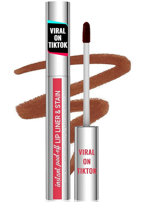 iMethod Lip Stain - Lip Liner Stain, Long Lasting Lip Stain Peel Off, Waterproof Stay On All Day, Transfer-Proof, Highly Pigmented, Natural Color, Coffee-Velvo Beauty