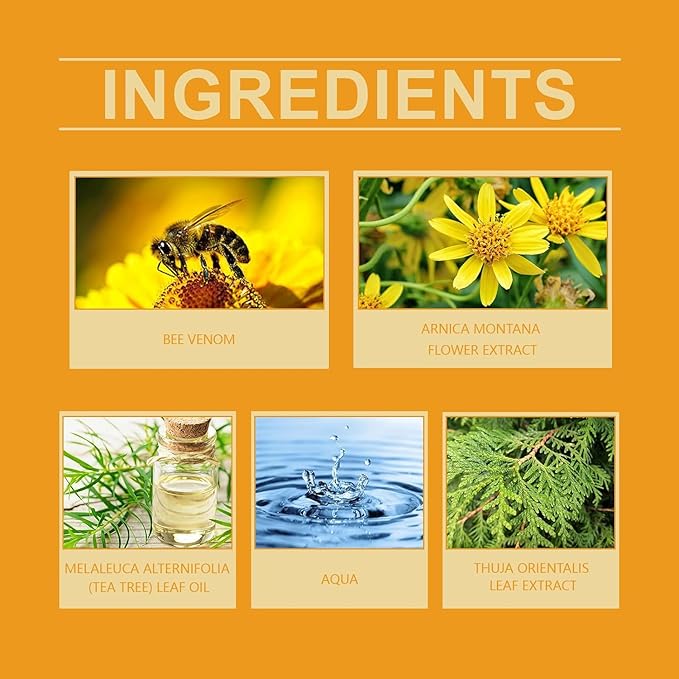 Bee Venom Professional Gel,New Bee Venom Cream for Neck,Waist,Back,Hands,Feet and Legs-Velvo Beauty