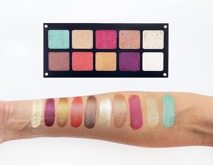 Chromatic Eyeshadow Palette | 10 Vibrant Shades for Unlimited Creativity. (Chromatic 1)-Velvo Beauty