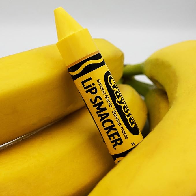 Lip Smacker Crayola Lip Balm Party Pack 8 Count, Cotton Candy, Orange, Sherbert, Watermelon, Berry, Apple, Banana-Velvo Beauty