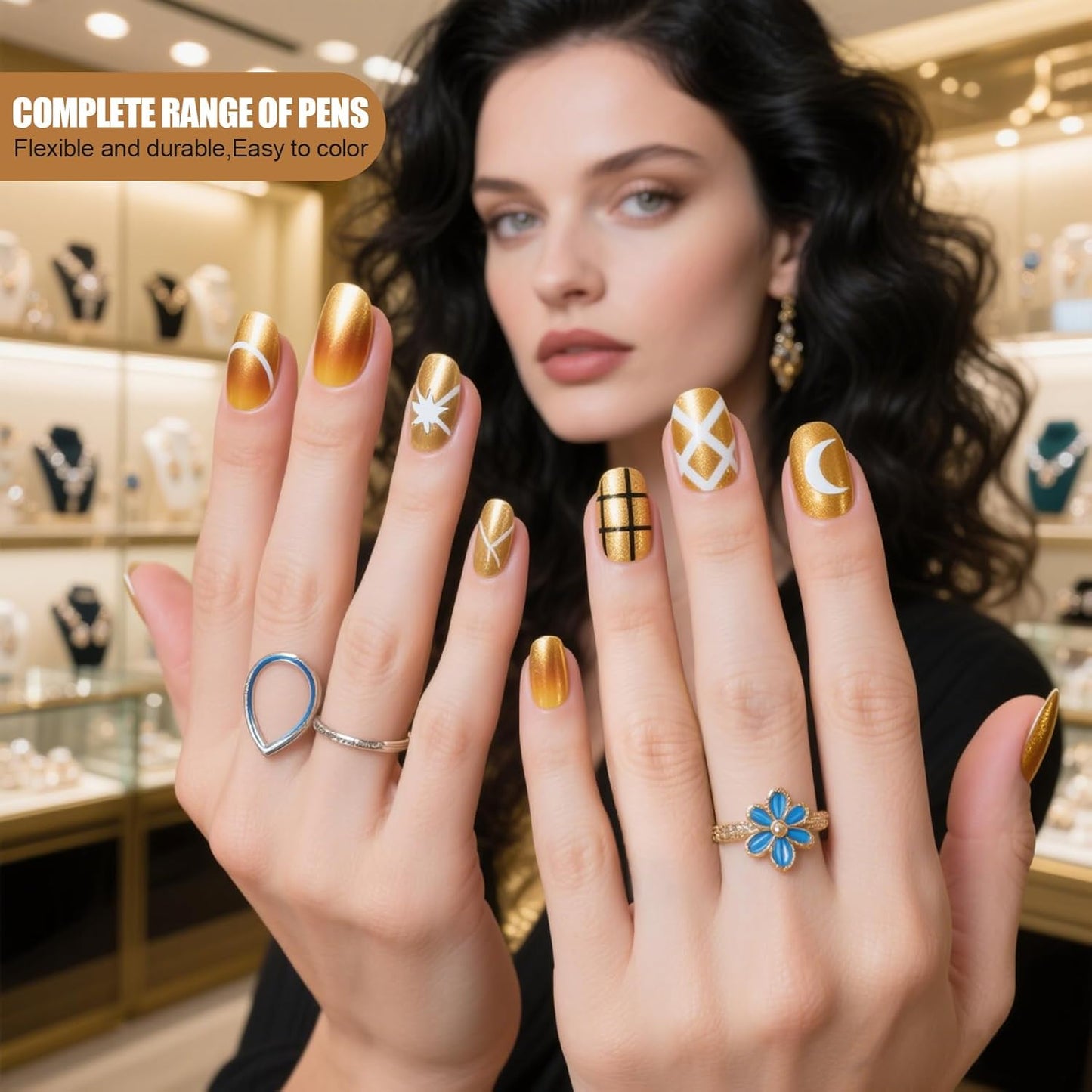 Artdone 15pcs Pink Nail Art Brushes, Nail Art Tool Set, Dotting Tools, Dust Brush,Striping Brushes for Long Lines, Drawing Pen For Gel Polish Design supply-Velvo Beauty