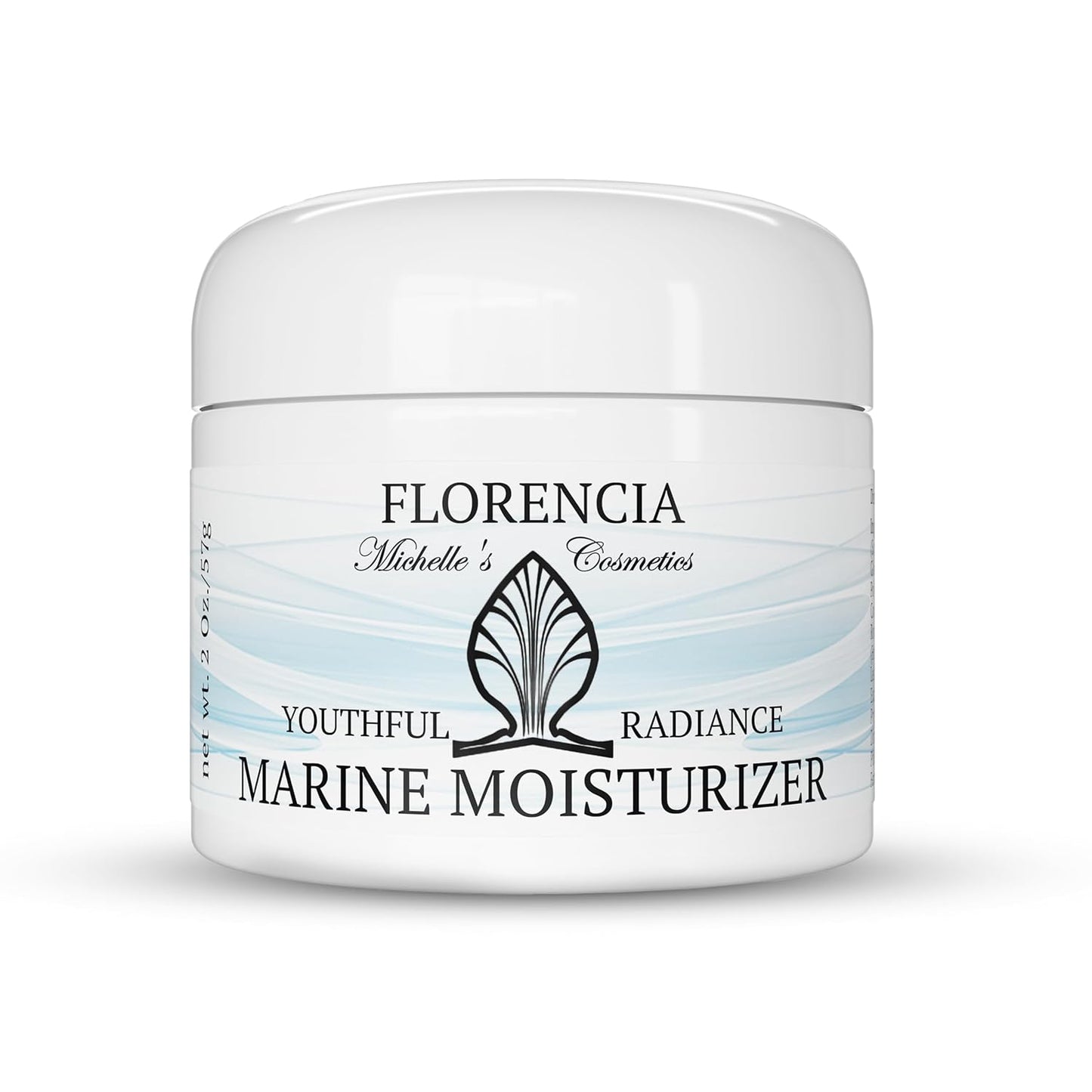 Florencia Marine Moisturizer - Youthful Radiance Face & Neck Cream - Hydrating, Nourishing, Wrinkle, Rejuvenating Cream with Marine Algae Extracts and Hyaluronic Acid for Men & Women, 2 oz-Velvo Beauty