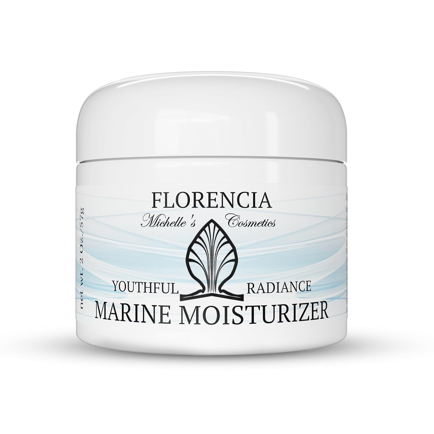 Florencia Marine Moisturizer - Youthful Radiance Face & Neck Cream - Hydrating, Nourishing, Wrinkle, Rejuvenating Cream with Marine Algae Extracts and Hyaluronic Acid for Men & Women, 2 oz-Velvo Beauty