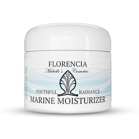 Florencia Marine Moisturizer - Youthful Radiance Face & Neck Cream - Hydrating, Nourishing, Wrinkle, Rejuvenating Cream with Marine Algae Extracts and Hyaluronic Acid for Men & Women, 2 oz-Velvo Beauty