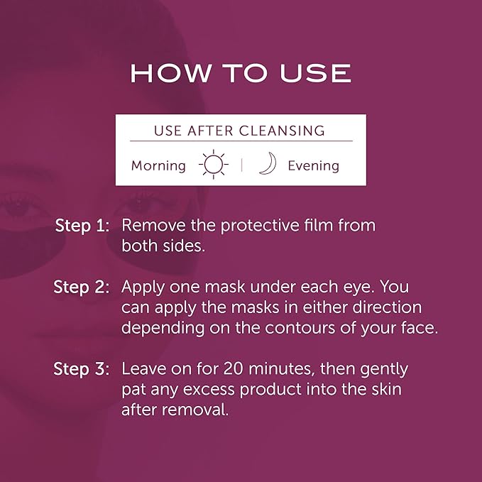 111SKIN Black Diamond Eye Mask, Hydrating Under Eye Patches for Dark Circles with Retinol, Hyaluronic Acid & Niacinamide, Helps Lift & Firm the Appearance of Fine Lines & Undereye Area, 8 Pairs-Velvo Beauty