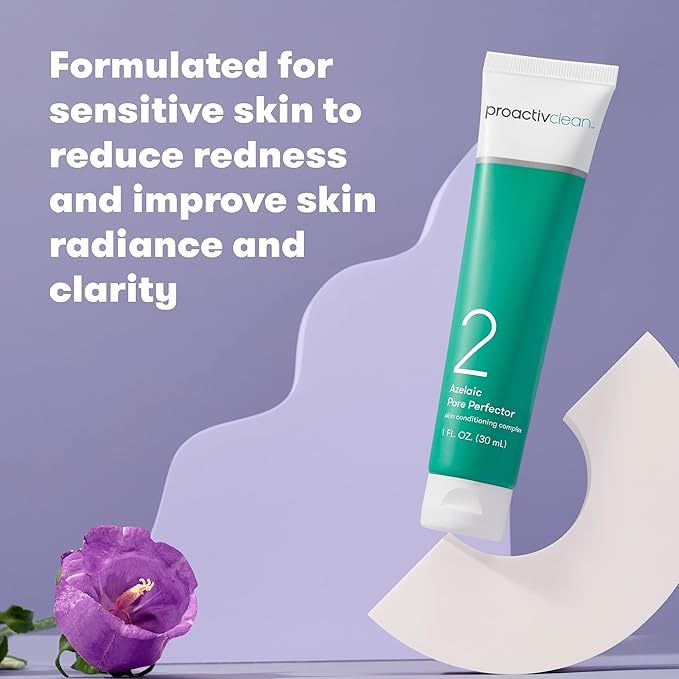 Proactiv Clean Azelaic Pore Perfector- Brightening Serum for face with Squlane and Hyaluronic Acid- Azelaic Acid Cream Serum for Sensitive Acne Prone Skin- 3oz-Velvo Beauty