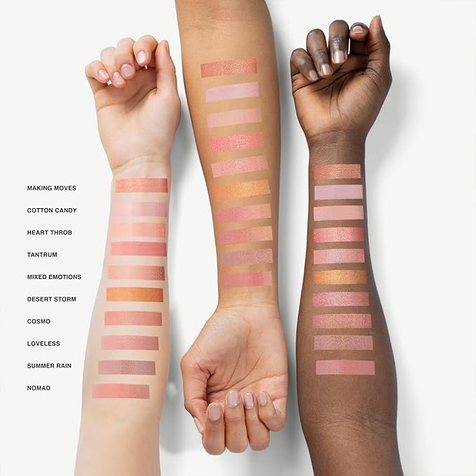 Makeup Powder Blusher - "Nomad" - 4g / 0.141 oz - Full Coverage, Natural Blush - Soft, Buildable Pink, Coral, Peach & Golden Hues - Matte & Shimmering Shades Gives Cheeks a Radiant Glow-Velvo Beauty